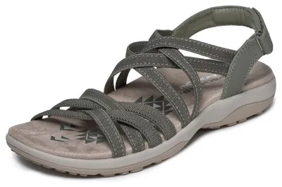 Produktbild von Skechers Damen Reggae Slim Summer Getaway Turnschuhe, Olive, 38 EU