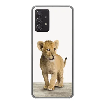 Produktbild von MuchoWow® Handyhülle Schutzhülle Hülle für Samsung galaxy a73 Löwe - Junge - Kinder - Jungen - Tiere - Mädchen Silikon Softcase Handy Hülle - Handyhülle