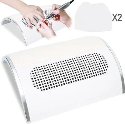 Produktbild von EINFEBEN Nagel Staubabsaugung Maniküre-Sets Nagelstaubsauger Nagelstudio 2 Staubsäcken nagelsauger 220V Maniküre-Staubventilator
