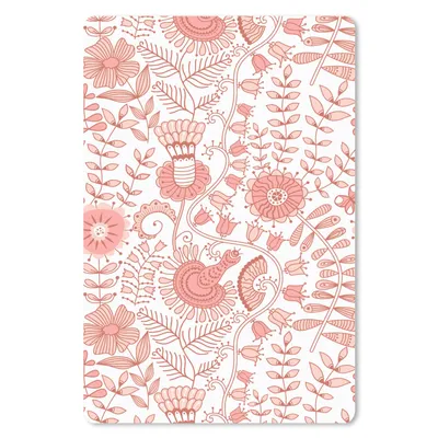 Obrázok produktu pre Podložka pod myš - Kvety - Vzory - Pastelové - 18x27cm - Rohožka pod myš