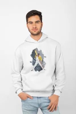 Produktbild von D&B Uni Hoodie ZN00016 Mercury Weiß-Größe L