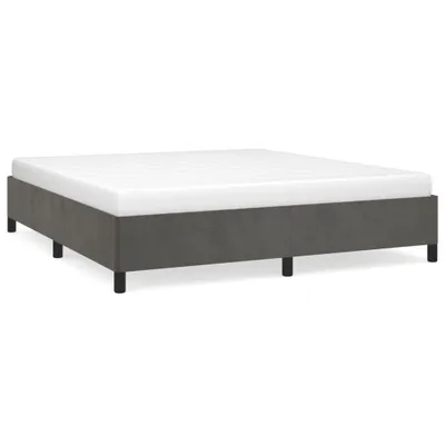 Obrázek produktu pro vidaXL Rám postele bez matrace tmavě šedý 180x200 cm sametový