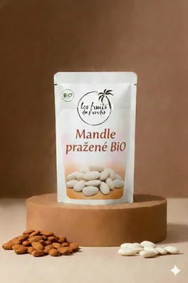 Obrázek produktu pro Mandle blanšírované pražené1 kg LES FRUITS DU PARADIS