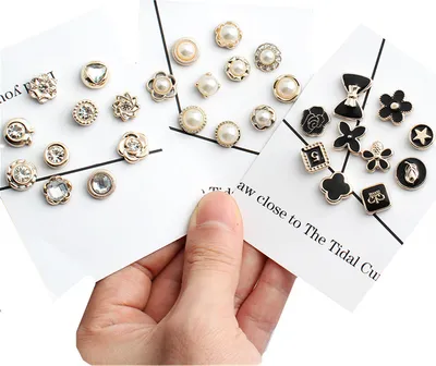 Image de INF Épingles à broche avec boutons, pack de 30 Multicolore model 1