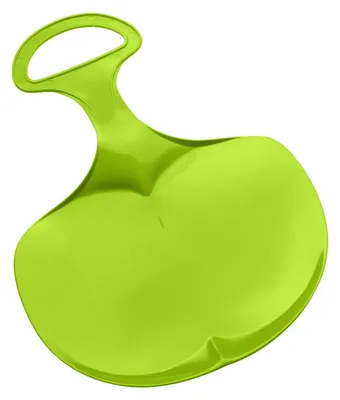 Produktbild von Lenkschlitten für Kinder & Erwachsene - robuster Poporutscher mit Griff für die Wintertage - Schlitten  Germany - grasgrün