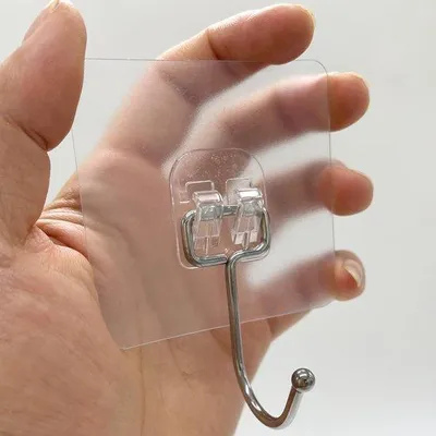 Produktbild von Famanu Selbstklebende Haken - Robuste Wandhaken - Transparent - 20 Stück