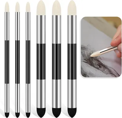 Productafbeelding van Kunstenaar Mengingsspons Pen Dubbele Tip Tekenen Kunst Olie Zachte Pastel Mengingsgereedschap Herbruikbaar Wasbaar Schets Wrijven Spons Borstel voor