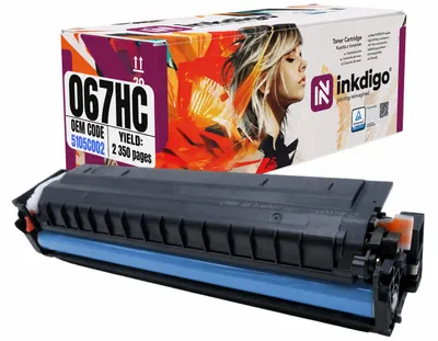 Produktbild von Inkdigo Toner CRG067HC für Canon i-SENSYS LBP-631Cw, LBP-633Cdw, MF651Cw, MF655Cdw – Cyan, 2350 Seiten,, KI-generiertes Bild