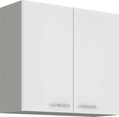 Image de Armoire de cuisine supérieure ULLERIKE – largeur 80 cm, blanc / gris