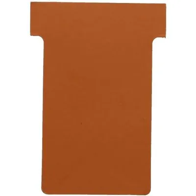 Produktbild von Nobo T-Steckkarten Gr.2 orange(100), Orange, 60 g, 61 mm, 20 mm, 86 mm, 70 g