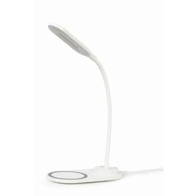Immagine prodotto di gembird Schreibtischlampe mit kabellosem Ladegerät, weiß