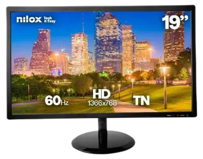 Produktbild von Nilox , 48,3 cm (19"), 1366 x 768 Pixel, HD, LCD, 5 ms, Schwarz