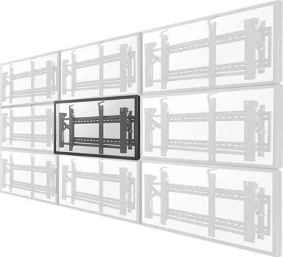 Produktbild von Neomounts LED-VW2000BLACK - Halterung - für Flachbildschirm - verriegelbar - Schwarz - Bildschirmgröße: 81.3-191 cm (32"-75")