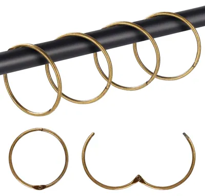 Produktbild von Edelstahl-Duschvorhangringe, Set mit 20 Stück für einfache Montage