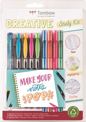 Produktbild von Tombow kreative Lernset Marker und Kugelschreiber für Notizen und Arbeit