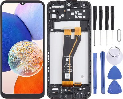 Produktbild von Für Samsung Galaxy A14 5G Display Full LCD mit Rahmen Einheit Touch Ersatzteil Reparatur Schwarz