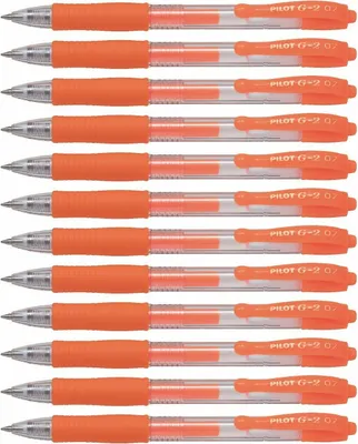 Produktbild von Pilot G2-07 Gelschreiber Neonorange - 12er-Set