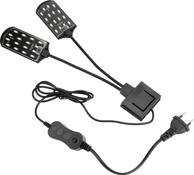 Produktbild von X7 10 W Hochhelles Clip-On-Doppelkopf-Wassergraslicht für Aquarien