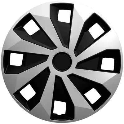 Produktbild von AutoStyle 4 Radzierblenden Volvano-Van 15-Zoll Silber/Schwarz (Sphäre)
