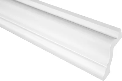 Produktbild von GRAND DECOR Stuckleisten Decke modern, PolyurethanHartschaum weiß - 2m Deckenleisten glatt Rahmenleisten Deckenstuck zum kleben (20 Meter P834)