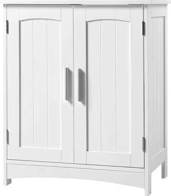 Productafbeelding van Onderkast voor wastafel met uitsparing – Wastafelmeubel – Wastafelkast – Wastafelkastje – Badkamerschap – 50x30x60 cm – Wit