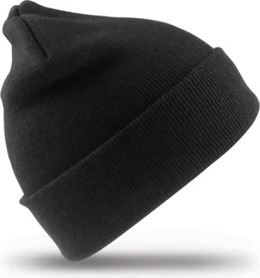 Produktbild von Result Winter Essentials RC029J | Kinder Mütze Woolly Ski Hat / Robustes Strickgewebe - Farbe: Black - Größe: One Size