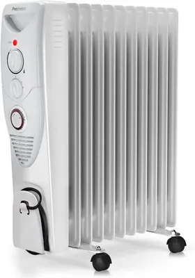 Produktbild von 2500W Elektrischer Heizkörper – Leistungsstarker Ölradiator für bis zu 27 m² – Integrierter 24-Stunden-Timer, 3 Leistungsstufen