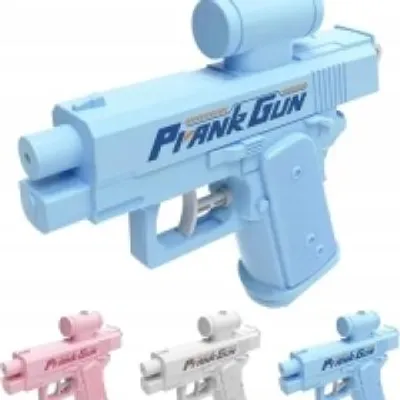 Zdjęcie produktu dla Pistolet na wodę dla dzieci – Prank Gun HIT 2-stronny, zabawka, niebieski – zabawa i żarty