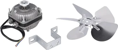 Produktbild von easyPART passend für 10004006 EUROPART UNIVERSAL Ventilator Lüfter Fan Motor 5W 230V Ventilatorflügel Flügel 200mm mit Haltebügel für Kühlgerät Kühlschrank Gefrierschrank