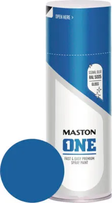 Produktbild von Sprühlack Maston ONE glänzend RAL 5005 signalblau 400 ml