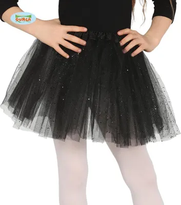Produktbild von Tütü Tutu schwarz mit Glitzer für Kinder ca. 30cm