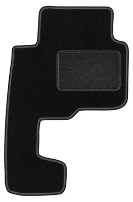Obrázek produktu pro Velurový kobereček řidiče pro: Land Rover Discovery III 2004-2009 (Suv 7os) – 1 ks, černý, na míru – Wielganizator LUX