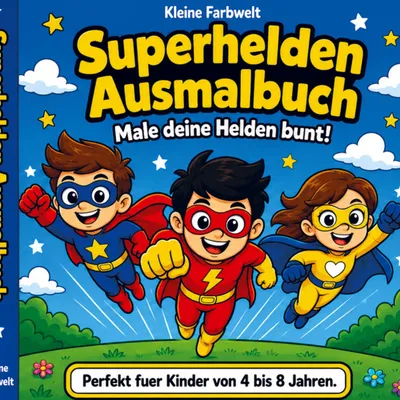 Produktbild von Superhelden Ausmalbuch