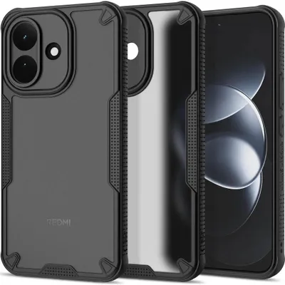 Productafbeelding van TECH-PROTECT Robuuste beschermhoes voor de Xiaomi Redmi Note 17 Pro 5G, mat zwart