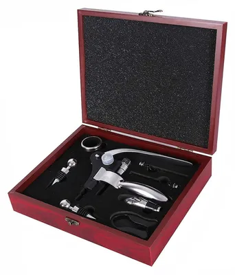 Produktbild von Weinöffner Set mit Geschenkbox, Inklusive Folienöffner und Flaschenöffner