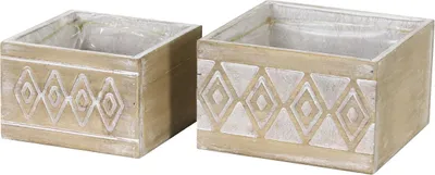 Produktbild von Dijk Pflanzer Holz natur 14 x 14 x 9 cm