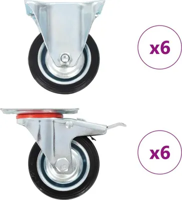 Zdjęcie produktu dla 12 kółek, 75 mm