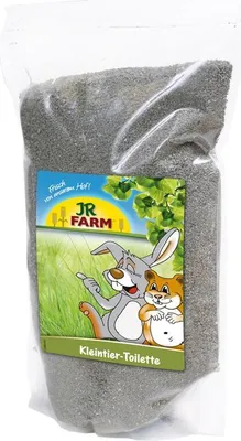 Produktbild von JR Farm Kleintierstreu Kleintier Toilette 1 kg für Zwergkaninchen, Meerschweinchen, Ratten, Hamster, Mäuse, Chinchillas, Degus – fördert Wohlbefinden & Sauberkeit
