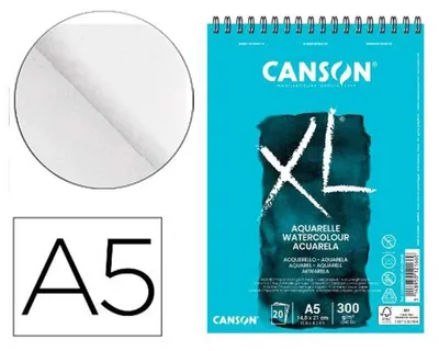 Obrázek produktu pro Canson XL Watercolour, Sešit s uměleckým papírem, 300 g/m², 20 listy