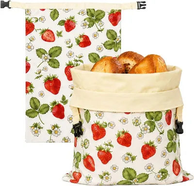 Obrázek produktu pro Brotmeister – Včelí sáček na chléb, sada 2 kusů (43 × 33 cm) – Opakovaně použitelný lněný sáček s včelím voskem, ideální na domácí chléb a pečivo