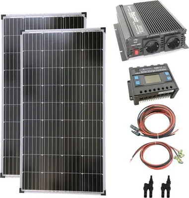 Immagine prodotto di Pannello solare da 2x130 W, inverter da 1000 W