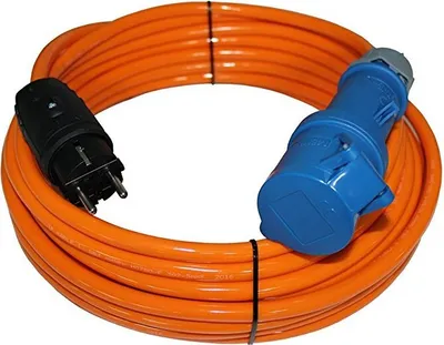Produktbild von Adapterkabel Schuko Stecker auf CEE MENNEKS H07BQ-F Camping 3G1,5 / 3G2,5 5-50m, Querschnitt:3x2.5mm², Länge:5m