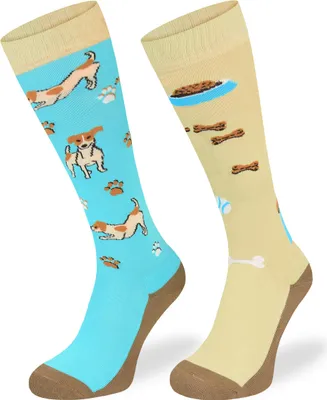 Produktbild von Skiety Reitbekleidung Damen & Herren - Kniestrümpfe für Damen & Herren - Reitsocken Reitsport Damen & Herren - Reitsocke Mädchen - Jack Russell, 31-34