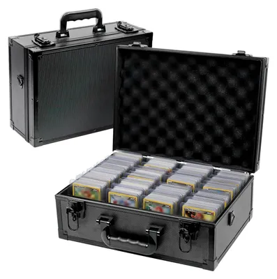 Sammelkarten-Aufbewahrungsbox, abschließbar, 600+ Karten, 36,3x35,3x10,3 cm