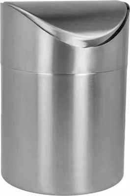 Image de Metaltex 185-392010 Poubelle de table Inox, argent