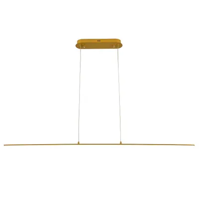 Produktbild von MasterLED LED Pendelleuchte – 20W – 120 cm – 4000K Neutralweiß – Gold – Moderne Hängeleuchte für Esszimmer & Küche