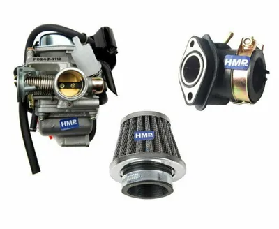 Produktbild von Vergaser und Luftfilter 42mm + Ansaugstutzen 24mm GY6 125 - 150cc ATV HMParts