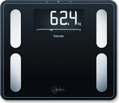 Image de beurer Balance d'analyse corporelle BF 410 SignatureLine noir pour max. 200,0 kg