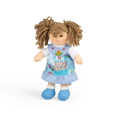 Obrázok produktu pre Bigjigs Toys Látková bábika Sarah 28 cm