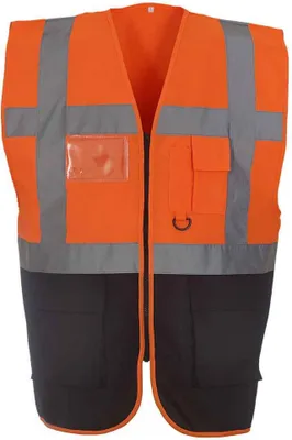 Obrázok produktu pre Yoko - "Executive" vesta pre mužov/dámy uni PC5507 (L) (oranžová/navy blue)
